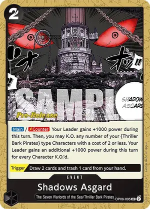 Carta Shadows Asgard OP06-095, versión Promo