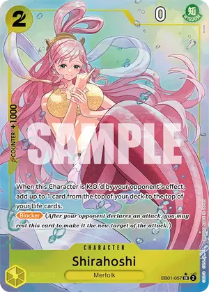 Carta Shirahoshi EB01-057, versión Arte alternativo