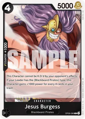 Carta Jesus Burgess OP09-086, versión Normal