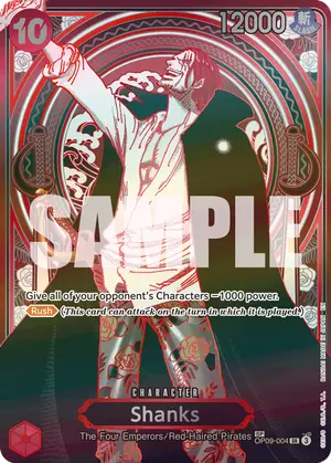 Carta Shanks OP09-004, versión SP