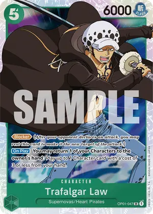 Carta Trafalgar Law OP01-047, versión Normal