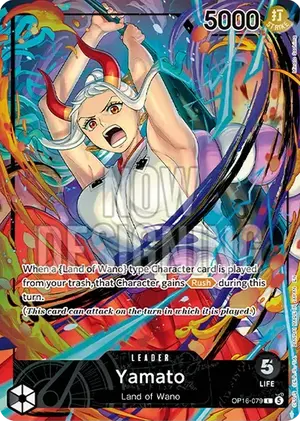Carta Yamato OP16-079, versión Arte alternativo