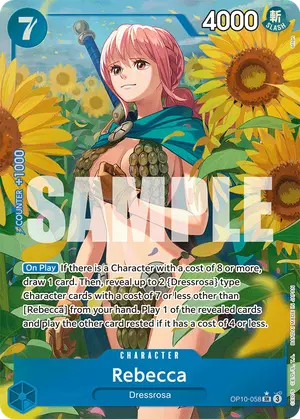 Carta Rebecca OP10-058, versión Arte alternativo