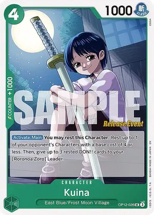 Carta Kuina OP12-026, versión Promo