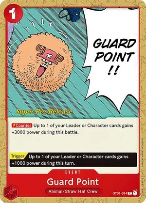Carta Guard Point ST01-014, versión Promo