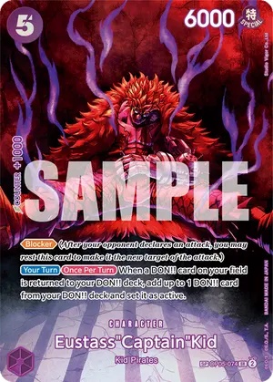 Carta Eustass"Captain"Kid OP05-074, versión SP