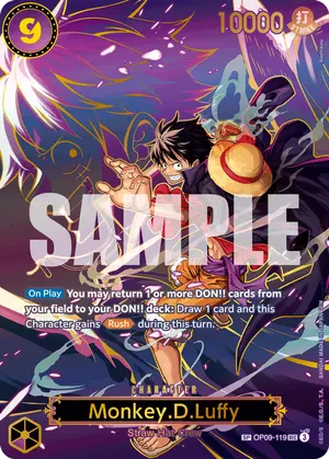 Carta Monkey.D.Luffy OP09-119, versión SP