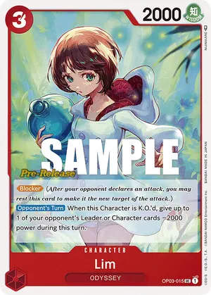 Carta Lim OP03-015, versión Promo