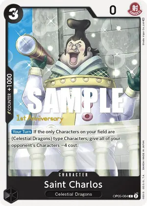 Carta Saint Charlos OP05-084, versión Promo