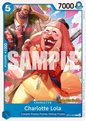 Carta Charlotte Lola OP11-052, versión Promo