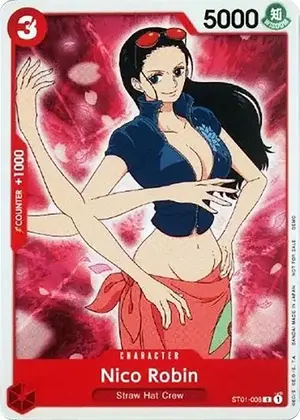 Carta Nico Robin ST01-008, versión Promo