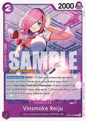 Carta Vinsmoke Reiju OP06-068, versión Promo