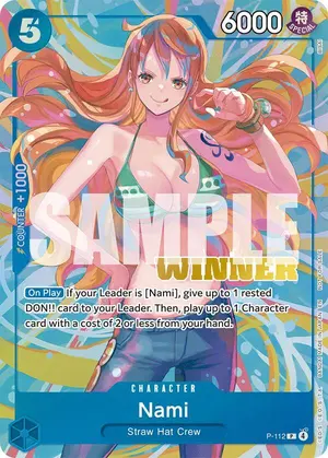 Carta Nami P-112, versión Promo
