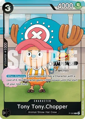 Carta Tony Tony.Chopper P-065, versión Promo