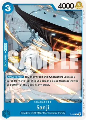 Carta Sanji P-068, versión Normal