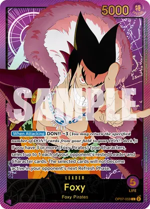 Carta Foxy OP07-059, versión SP