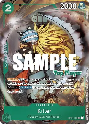 Carta Killer OP01-039, versión Arte alternativo
