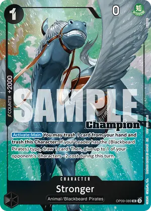 Carta Stronger OP09-089, versión Arte alternativo