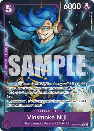 Carta Vinsmoke Niji OP06-065, versión Arte alternativo