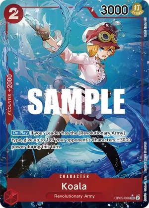 Carta Koala OP05-006, versión Arte alternativo
