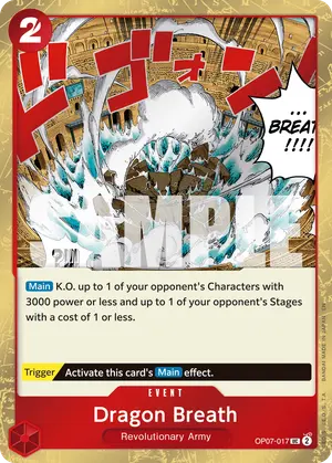 Carta Dragon Breath OP07-017, versión Normal