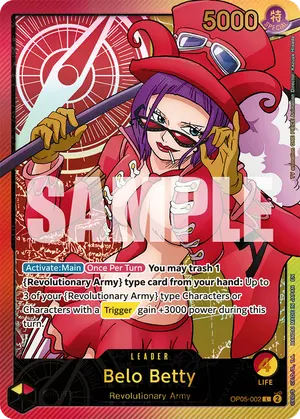 Carta Belo Betty OP05-002, versión SP