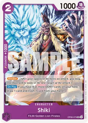 Carta Shiki OP06-073, versión Normal