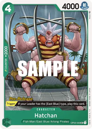Carta Hatchan OP03-033, versión Promo