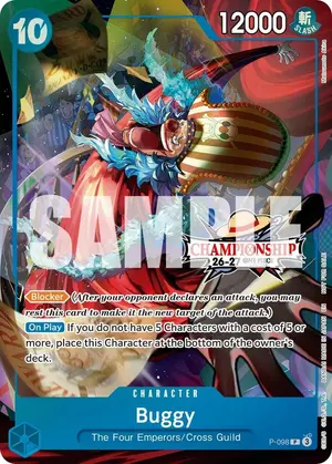 Carta Buggy P-098, versión Promo