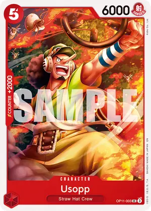 Carta Usopp OP11-003, versión Normal
