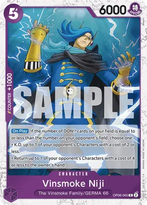Carta Vinsmoke Niji OP06-065, versión Normal