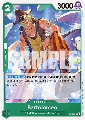 Carta Bartolomeo P-029, versión Normal