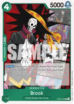 Carta Brook OP02-040, versión Normal