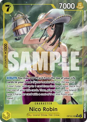 Carta Nico Robin OP15-109, versión Arte alternativo