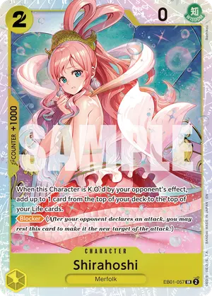 Carta Shirahoshi EB01-057, versión Normal