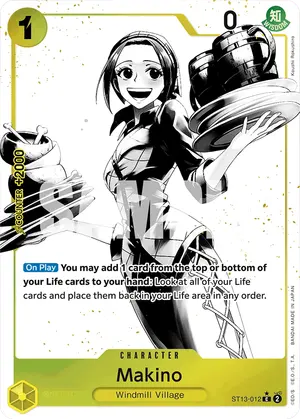 Carta Makino ST13-012, versión Arte alternativo
