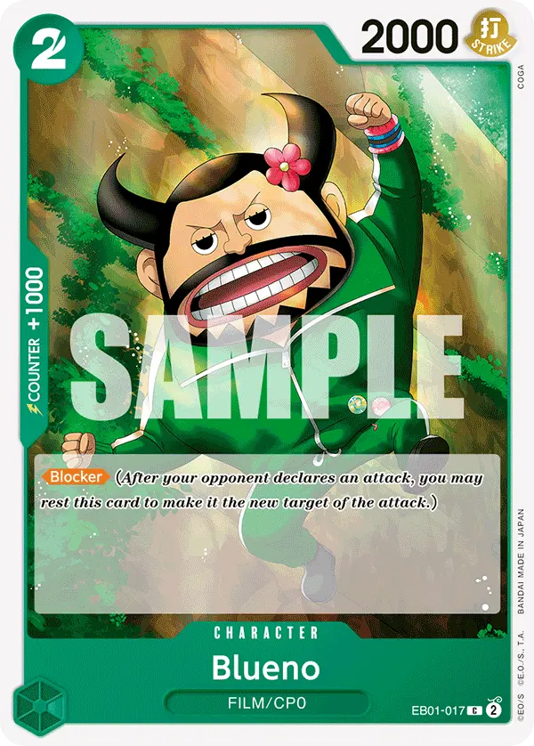 Carta Blueno EB01-017