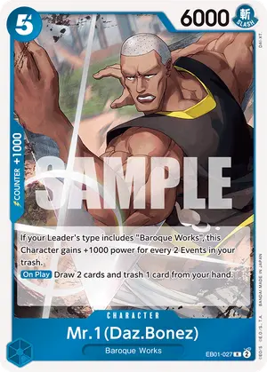 Carta Mr.1(Daz.Bonez) EB01-027