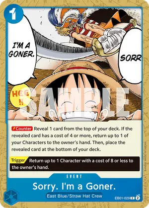 Carta Sorry. I'm a Goner. EB01-029