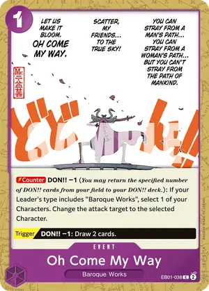Carta Oh Come My Way EB01-038