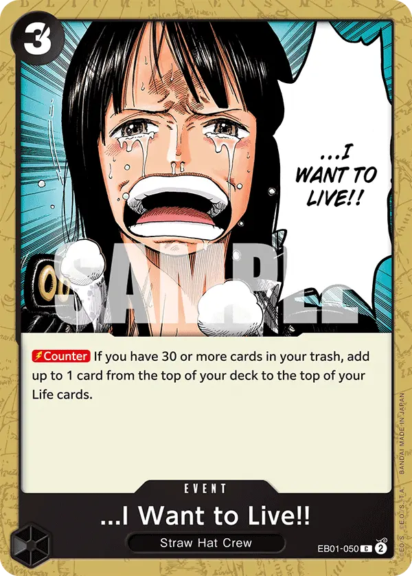 Carta ...I Want to Live!! EB01-050