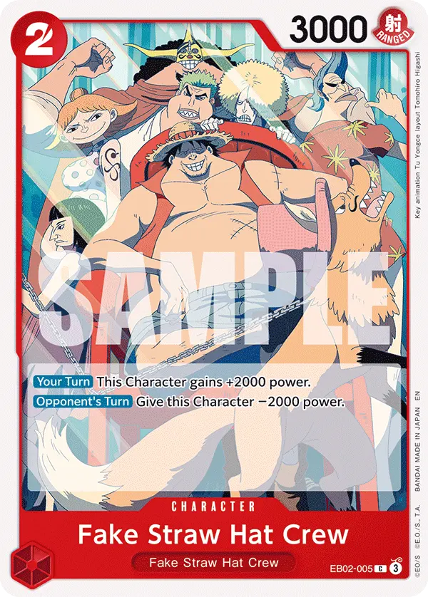 Carta Fake Straw Hat Crew EB02-005