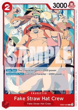 Carta Fake Straw Hat Crew EB02-005