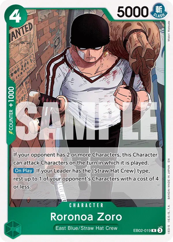 Carta Roronoa Zoro EB02-019