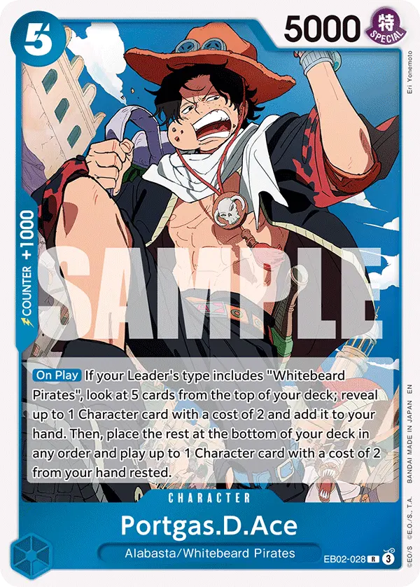 Carta Portgas.D.Ace EB02-028