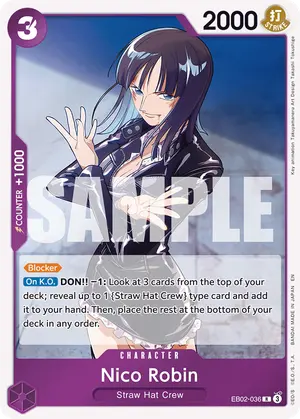 Carta Nico Robin EB02-036