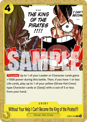Carta Without Your Help I Can't Become the King of the Pirates!!!! EB02-059