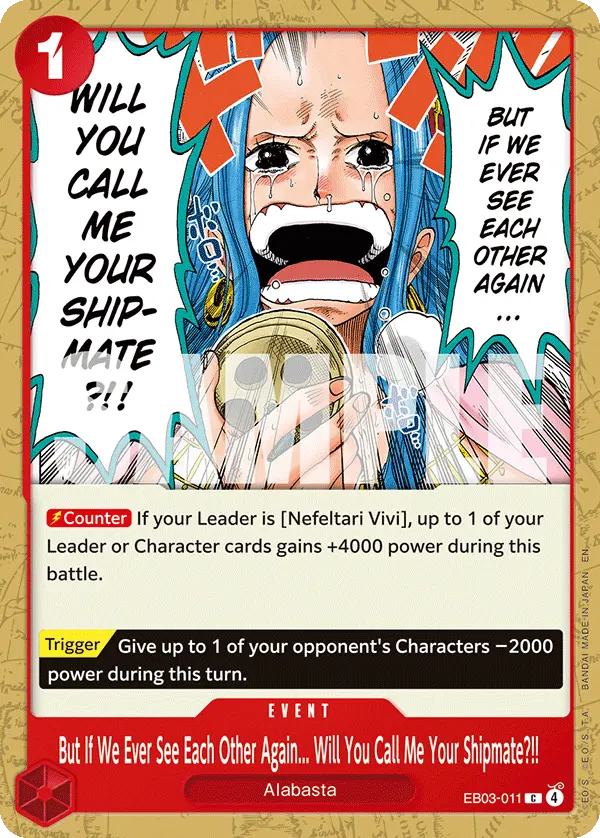 But If We Ever See Each Other Again... Will You Call Me Your Shipmate?!! EB03-011 card