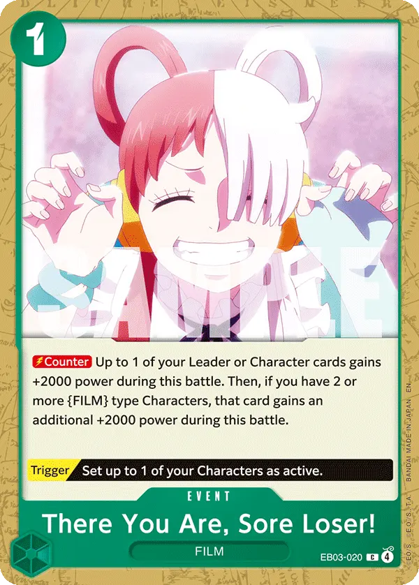 There You Are, Sore Loser! EB03-020 card