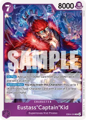 Carta Eustass"Captain"Kid EB04-039